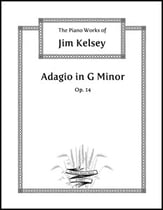 Adagio in G Minor, Op. 14 piano sheet music cover